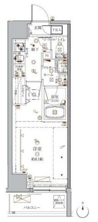 クレイシア入谷の物件間取画像